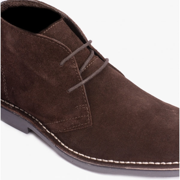 Mens dark on sale brown desert boots