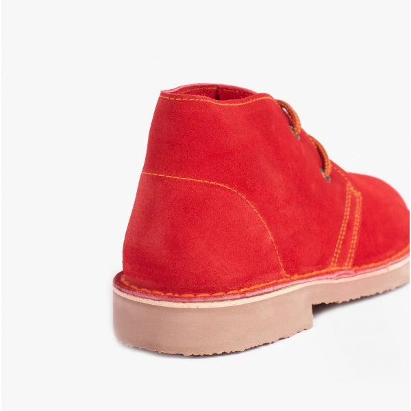 ORIGINAL Unisex Suede Leather Desert Boots Red