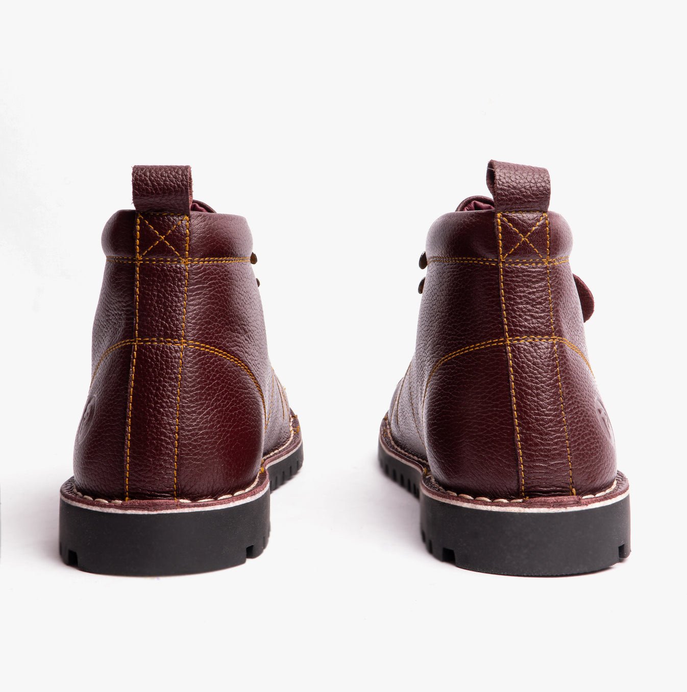 Popps 1961 MOD Mens Leather Boots Oxblood | DesertBoots.com